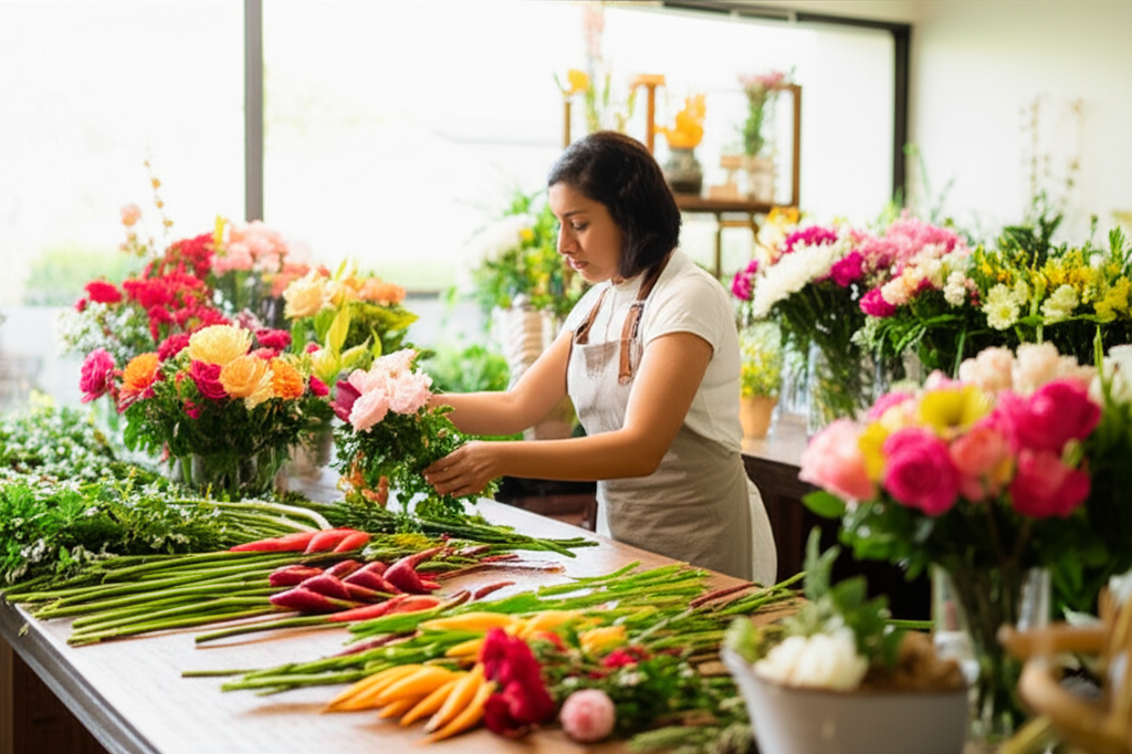 Taller de arreglos florales artesanales en Pereira Risaralda
